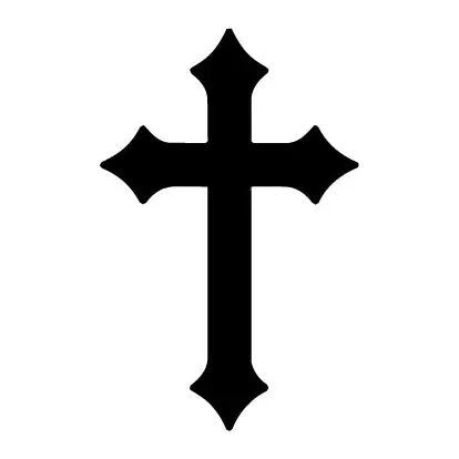 Tatuagem temporária Espiritual e Religioso — Cruz simples. Inclui cruz