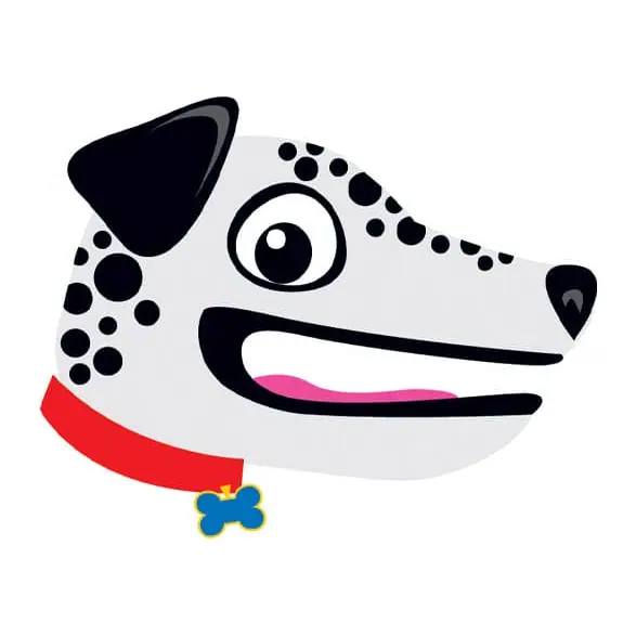 Tatuagem temporária Cachorros — Dálmata de desenho. Inclui dálmata