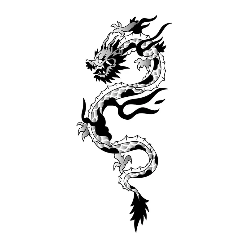Tatuagem temporária Dragões e Fantasia — Dragão oriental pequeno. Inclui dragão