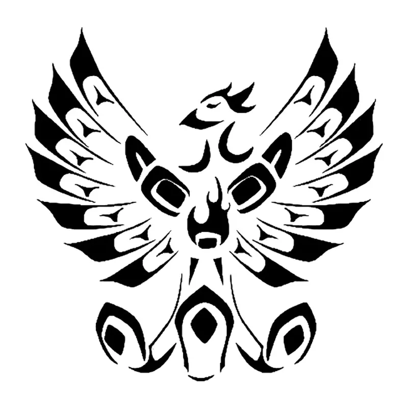 Tatuagem temporária Dragões e Fantasia — Fênix tribal. Inclui fênix
