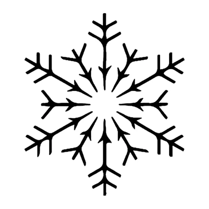 Tatuagem temporária Símbolos — Floco de neve. Inclui floco de neve
