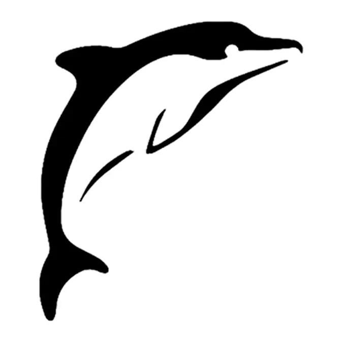 Tatuagem temporária Mar e Animais Marinhos — Golfinho. Inclui golfinho