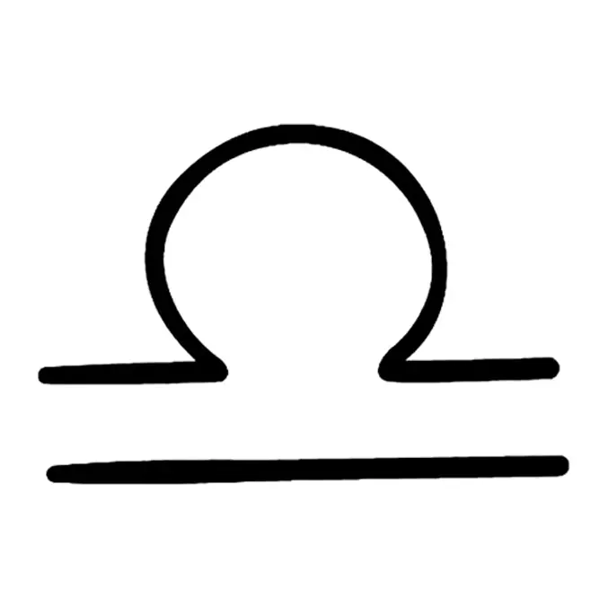 Tatuagem temporária Signos e Astrologia — Libra. Inclui libra