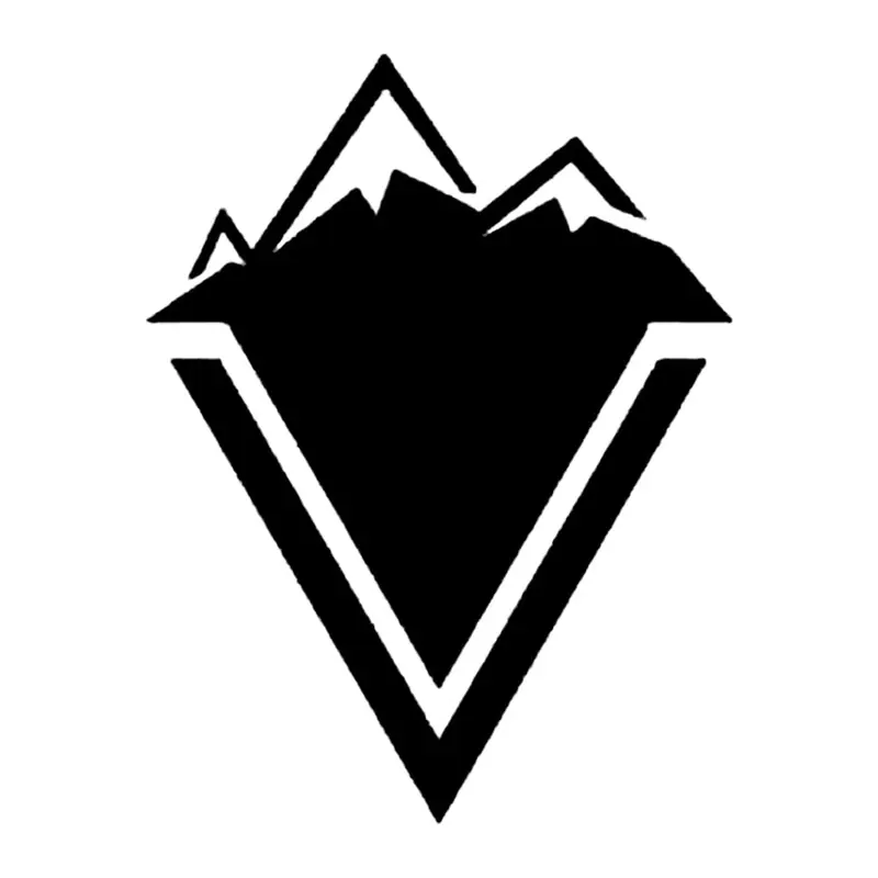 Tatuagem temporária Montanhas e Paisagens — Montanhas em triângulo. Inclui montanhas