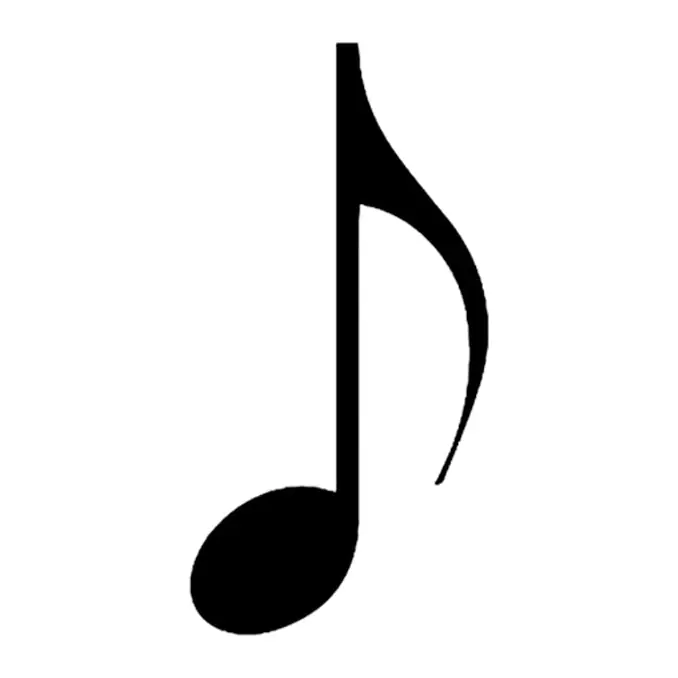 Tatuagem temporária Música — Nota musical. Inclui nota musical