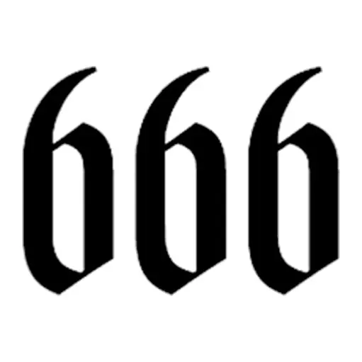 Tatuagem temporária Números — Número 666. Inclui número