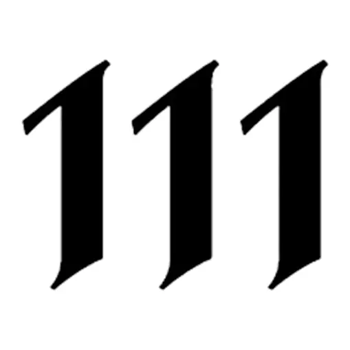 Tatuagem temporária Números — Número de anjo 111. Inclui número