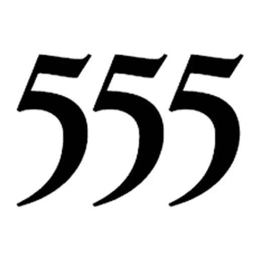 Tatuagem temporária Números — Número de anjo 555. Inclui número