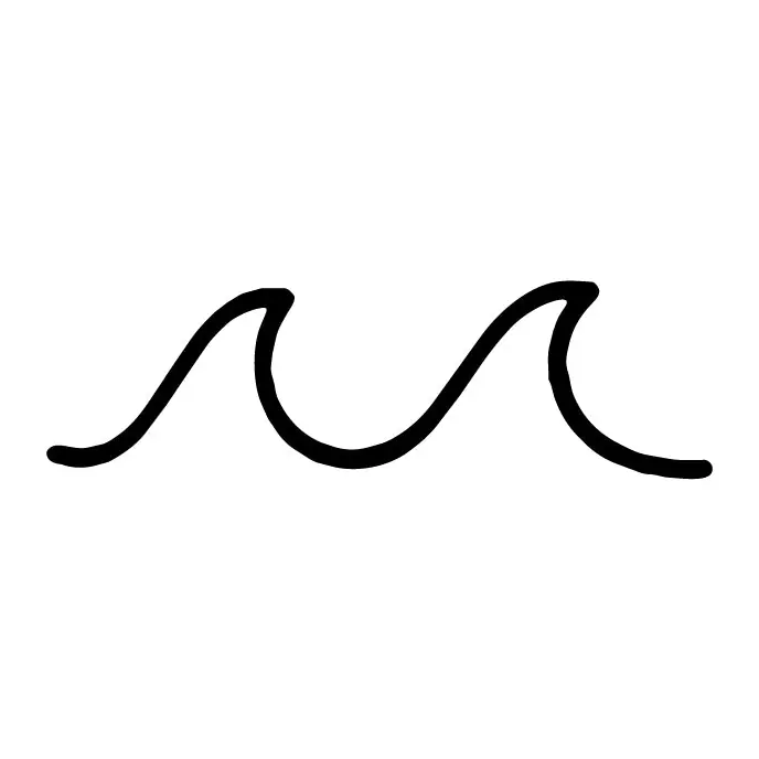 Tatuagem temporária Mar e Animais Marinhos — Ondas simples. Inclui ondas