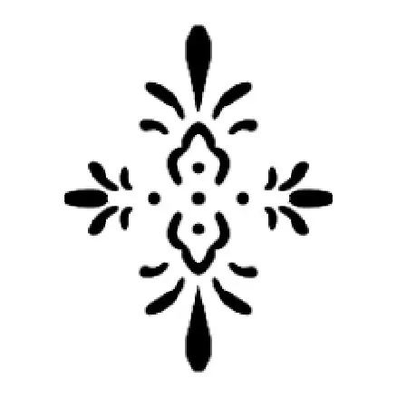 Tatuagem temporária Mandalas e Ornamentos — Ornamento delicado. Inclui ornamento