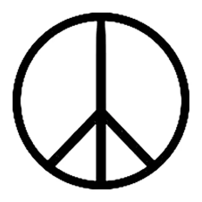 Tatuagem temporária Símbolos — Símbolo da paz. Inclui paz